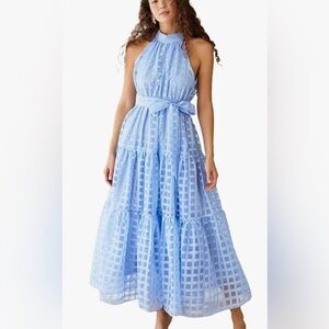 Umgee Light Blue Hatler Dress